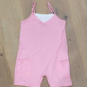 SHEIN Light Pink Kids Romper